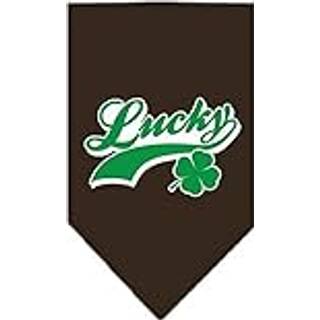 Lucky Swoosh Screen Print Bandana Cocoa Small