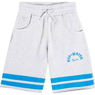 Off-White Kids Team 23 cotton jersey shorts - grey - Y 12