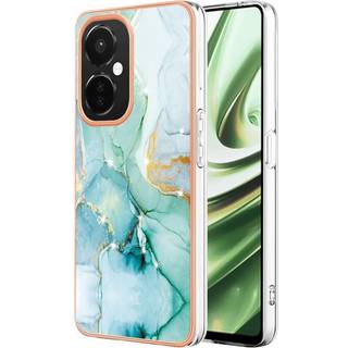 OnePlus Nord CE 3 Lite (5G) Hybrid Plastik Cover - Turkis Marmor