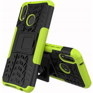 Huawei P20 Lite anti-slip TPU hybrid etui - Grøn
