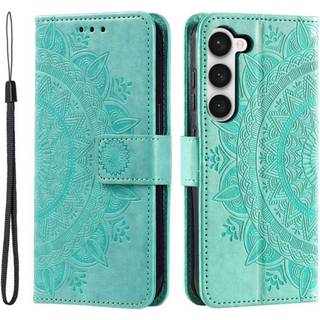 SKALO Samsung S23 Mandala Flip Cover - Turkis
