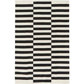 Håndvævet kelimtæppe Donna med striber