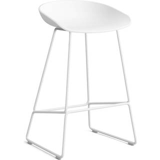 HAY AAS38 Barstol H65 Hvid Stål/Hvid