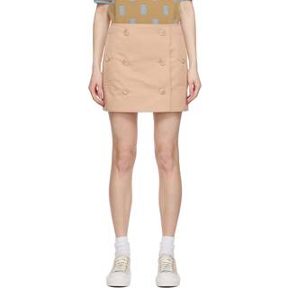 Trench Mini Skirt in Gabardine - 8