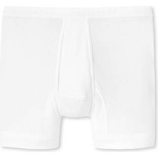 Schiesser Herren Shorts weiß Reine Baumwolle unifarben