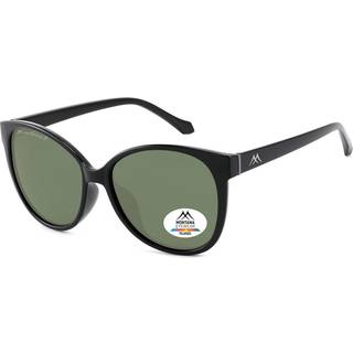 Montana Briller MP74 Polarized MP74A 57 Solbriller Mænd Black - Shiny Black - 57mm