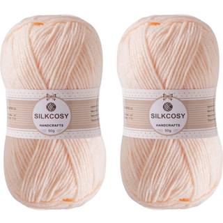 2 stk h?klet garn f?les bl?dt 280 yards forskellige farver 4plys akrylgarngarn til h?kling og h?ndstrikfarve farve