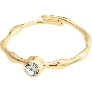 Pilgrim LULU krystal stack ring guldbelagt