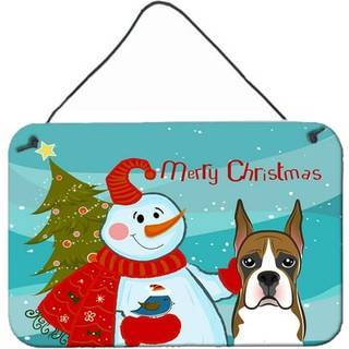 """" Caroline's Treasures Snowman med Boxer Wall eller Door Hanging Prints BB1843DS812 8HX12W """"