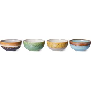 HKliving 70'slille skål 4-pak Multi