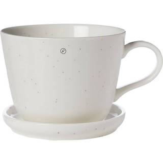 Ernst Kaffekop Med Underkop - Kaffekopper Porcelæn Vanilje - 246056