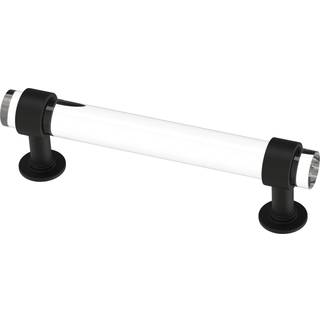Franklin Brass Francisco Acrylic Bar (5-Pack) Kabineth?ndtag 3-3/4 'Hole Center Matte Black/Clear Kitchen skuffe Tr?kker kommode M?bler Hardware