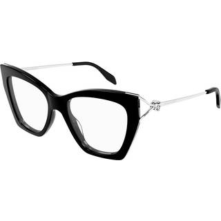 Alexander McQueen Kvinde AM0376O 001 Optiske stel Acetat Sort Cat Eye