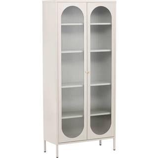 Lima vitrineskab 180x80x35cm beige