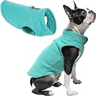 Gooby Fleece Vest Dog Sweater - Turquoise X -Small - Warm Pullover Fleece Dog Jacket med O -ring snor - vinter lille hund sweater frakke - koldt