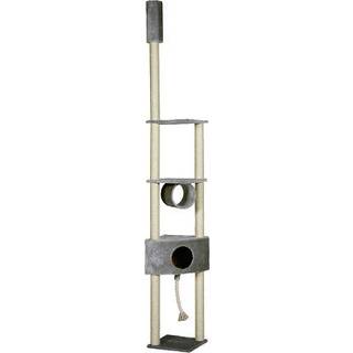 FLAMINGO - Everest Scratching Tree - Grey - 38 x 38 x 255-285 cm
