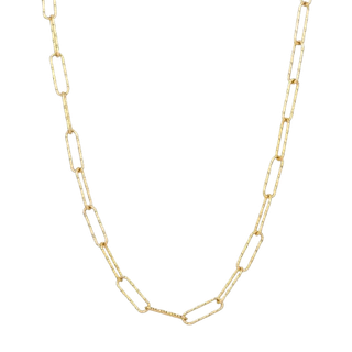 Sif Jakobs Luce Grande Chain halskæde i forgyldt 45cm - 5mm bred