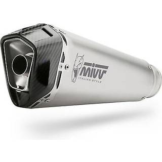 MIVV Delta Race-udstødningssystem med EG-BE Kulstof, sort, rustfrit stål