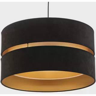 Hængelampe Duo, sort/guld, Ø40cm, 1 lyskilde