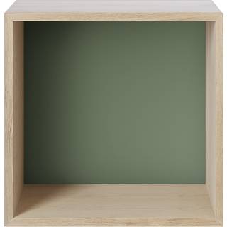 Muuto Mini Stacked Reolsystem Mellem Eg/Støvet Grøn