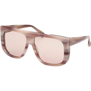 Max Mara Kvinde MM0073 EILEEN 20E Solbriller Acetat Brun Brun Maske Normal