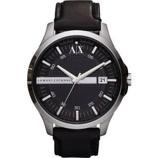 Armani Exchange AX2101 Hampton Sort/Læder Ø47 mm