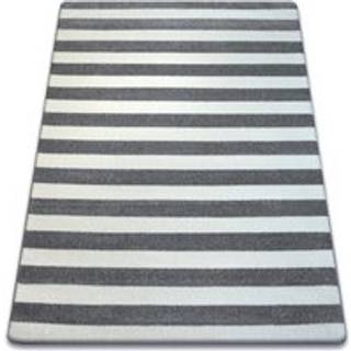 Tæppe SKETCH - F758 grå/hvid - Strimler 120x170 cm