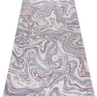 Sisaltæppe SISAL SION Bølger 2836 fladvævning ecru / blå / lyserød 140x190 cm