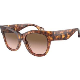 Giorgio Armani Kvinde AR8195U 603351 Solbriller Acetat Brun Brun Firkantet Normal Skygge