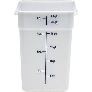 Cambro 22SFSP148 White Poly 22 Qt Camsquare Food Storage Container