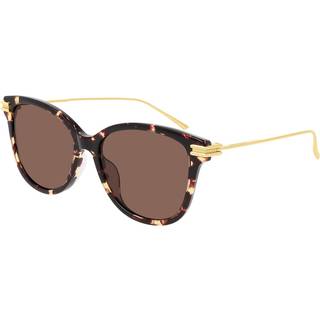 Bottega Veneta Kvinde BV1048SA 002 Solbriller Acetat Havana Brun Firkantet Normal