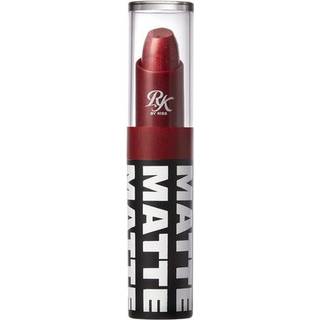 Ruby Kisses Lipstick Matte Finish Langvarig meget pigmenteret glat Anvend fuld d?kning Lip Color Makeup (Metallic Red)