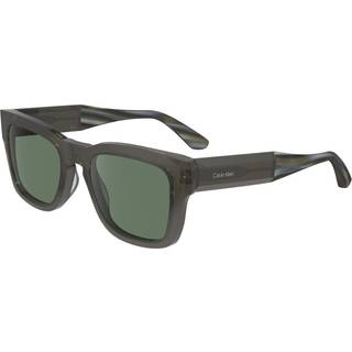 Calvin Klein Unisex CK23539S 035 Solbriller Acetat Grå Grøn Firkantet Normal Normal