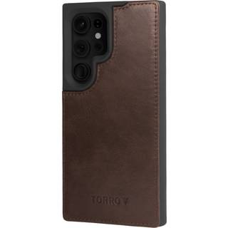Galaxy S24 Ultra Leather Bumper Case - Dark Brown