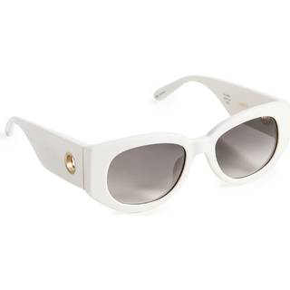 Linda Farrow DEBBIE LFL1059 C3 54 Solbriller Kvinder Hvid - White - 54mm