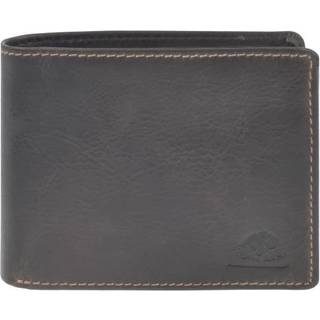 Geldbörse Leder 12x10cm mit RFID Schutz "Tornado" dunkelbraun 1087-22 | Greenburry.de