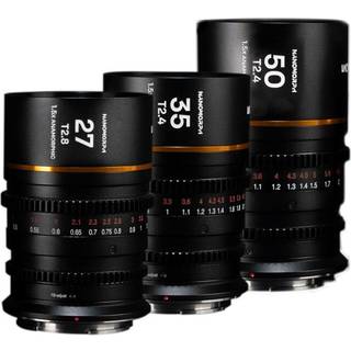 Laowa NanomorphS35 Prime - LensBundle - Sony E - Amber - (27 - 35 - 50mm)