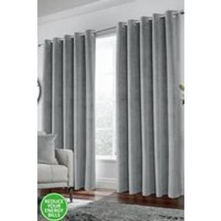 Enhanced Living Enhanced Living Grey Thermal Blackout Hampton Readymade Curtains