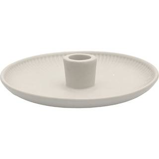 Keramikkerzenhalter 15,5x15,5x3,5cm - Creme