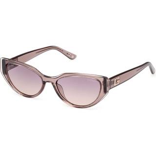 Guess Kvinde GU7910 59Z Solbriller Injiceret Beige Violet Cat Eye Normal Skygge