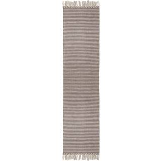 Formgatan Bold Fringe Tæppe 70x300 Cm Muldvarpefarvet - Plasttæpper Genanvendt Pet Mole - FG 7001