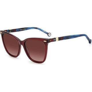 Carolina Herrera CH 0044/S XAE/3X 55 Solbriller Kvinder Burgunder - Transparent Dark Burgundy - 55mm