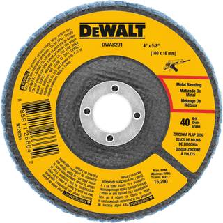 Dewalt DWA8201 40 Grit Zirconia T29 FLAP DISC 4-tommer x 5/8-tommer
