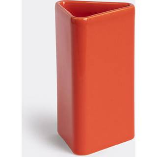 Raawii Vases - 'Canvas' vase, small, red in RED Earthenware