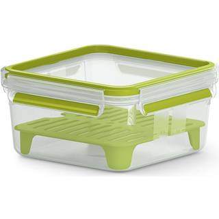 EMSA CLIP & GO - food storage container - green transparent - 1.3 L