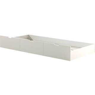 Sengeskuffe med opbevaring – Margrit 90 × 190 cm, hvid