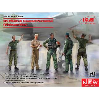 US Pilots & Ground Personnel (Vietnam War) (5 figures) (100% new molds)