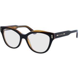 Calvin Klein CK23541 008 53 Briller Kvinder Black - Black On Transparent Brown - 53mm