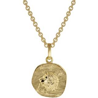 trendor 75905-08 Sternzeichen für Kinder Löwe Gold 333 Anhänger + Halskette