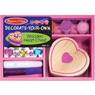 Melissa & Doug dekorere-din-egen træhjertekasse håndværkssæt
